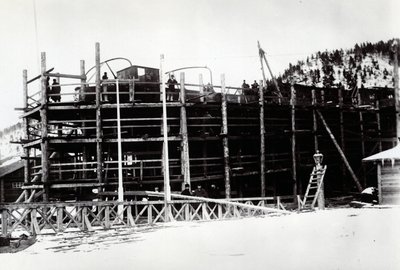 Yard No. 647, Baikal. Ice-Breaking Train Ferry Steamer Baikal During Reconstruction in Russia by English Photographer